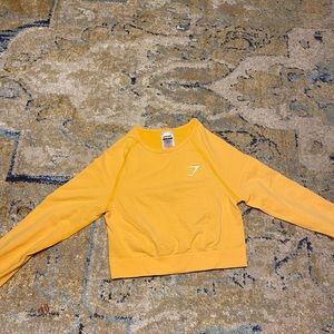 Gymshark crop top yellow